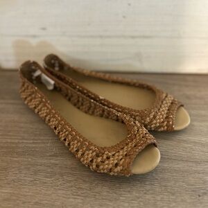 Old Navy Brown Woven Flats